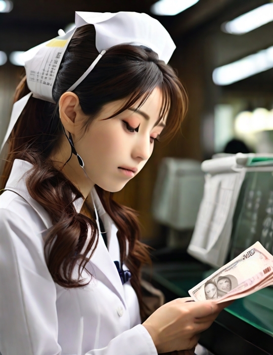 アリシアクリニック 手取り給料を数える美容看護師